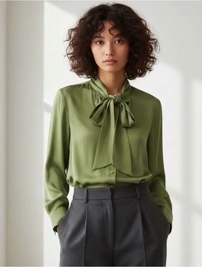 NWT Gucci uniform collection silk blouse